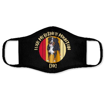 Discover bernese mountain dog Face Masks
