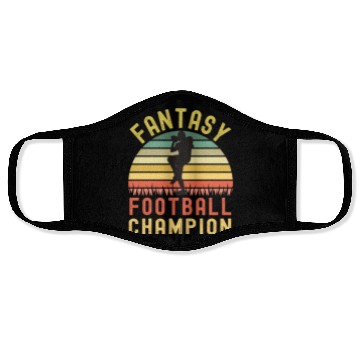 Discover Funny Fantasy Football Champion Draft Face Masks