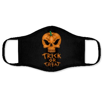 Discover Pumpkin Skull trick or treat Face Masks