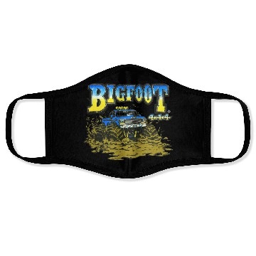 Discover Classic BIGFOOT In The Mud Face Masks