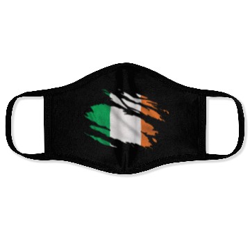 Discover Ireland Ripped Flag Face Masks