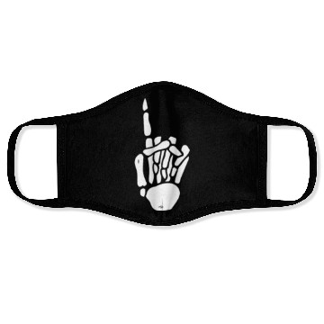 Discover Skeleton Hand Number 1 Pocket Skeleton Number One Face Masks