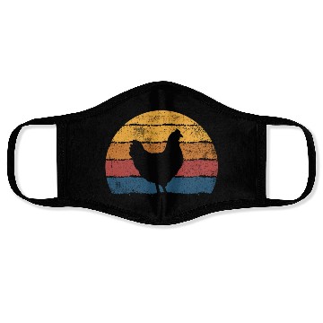 Discover Chicken Farmer Retro Face Masks