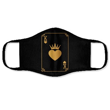 Discover King of Hearts King Queen Couple Halloween Costume Face Masks