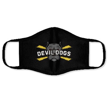 Discover Devil dogs v4 Face Masks