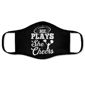 Discover Cheer Mom Football Son Face Masks