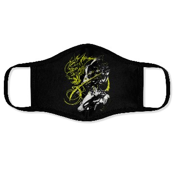 Discover green shadow dragon Face Masks