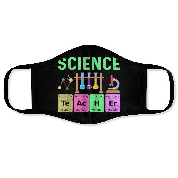 Discover Science Teacher Chemist Physicist Vintage Face Masks