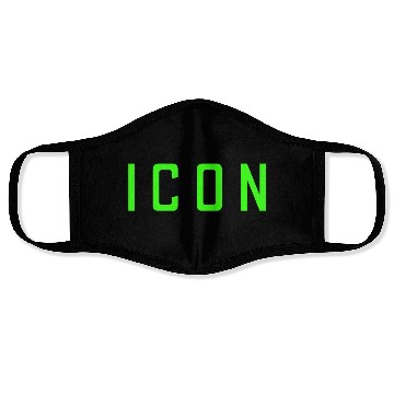 Discover Neon Green Icon Face Masks