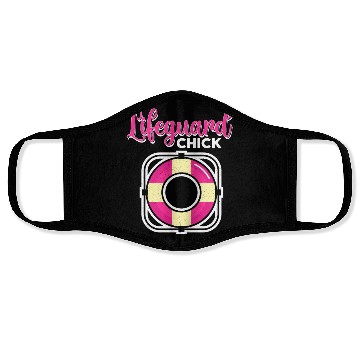 Discover Lifeguard Chick Rescuer Pool Guard Lifeguarding Face Masks