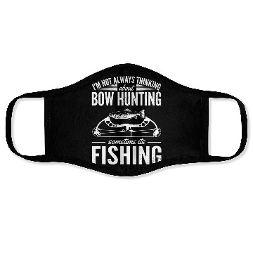 Discover Trout Angler Bow & Arrow Hunter Deer Hunting Face Masks