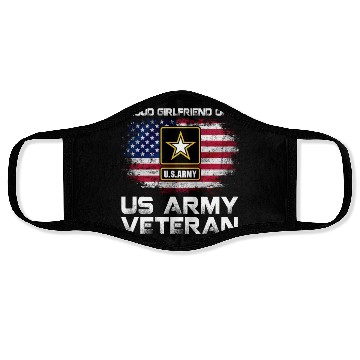 Discover Proud Girlfriend Of A Us Army Veteran Military Face Masks