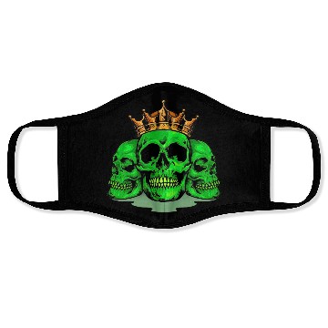 Discover King Family Skull Green Face Masks