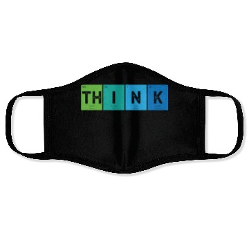 Discover Think Like A Proton And Stay Positive Science Face Masks