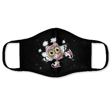 Discover owl skating Face Masks
