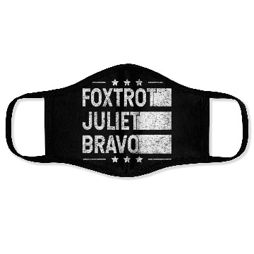 Discover Foxtrot Juliet Bravo America US Face Masks