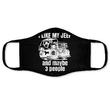 Discover I Like my Jeep and maybe 3 People Face Masks