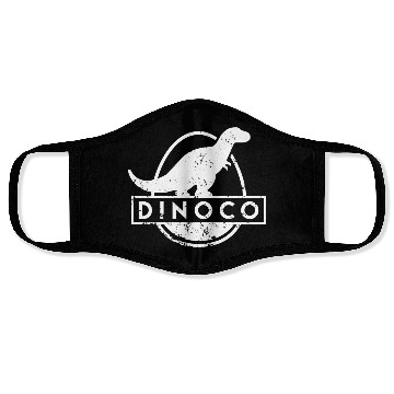 Discover Dinoco White Distressed Face Masks