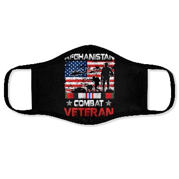 Discover Afghanistan Combat Veteran US Veteran Military Face Masks