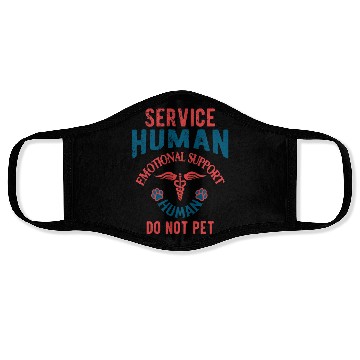 Discover Service Human Emotional Support Human Do Not Pet Face Masks