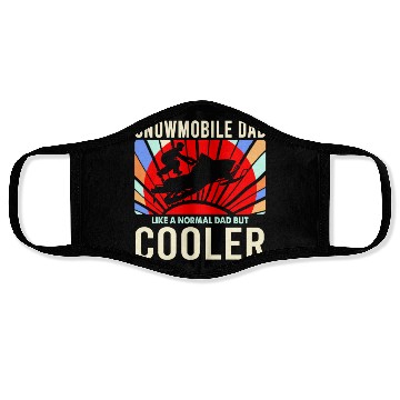 Discover Snowmobile Sledder Dad Gift Snowcross Winter Sport Face Masks