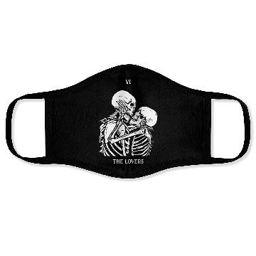 Discover The Lovers Skeleton Tarot Card Face Masks