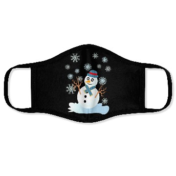 Discover Funny snowman christmas Face Masks