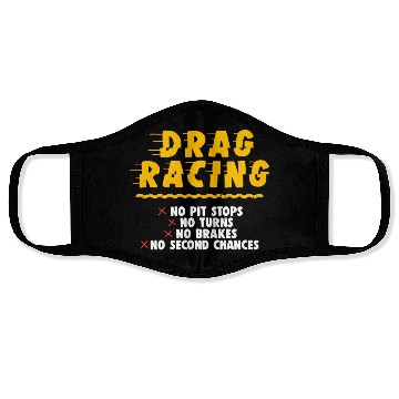 Discover Drag Racing Funny Face Masks