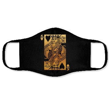 Discover King of Hearts Card 5884 Face Masks