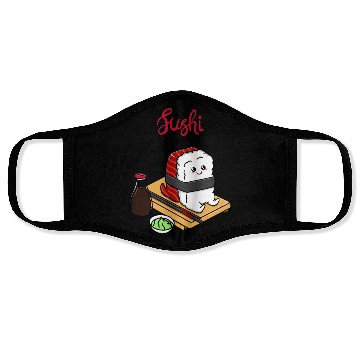 Discover Happy Tuna Sushi Face Masks