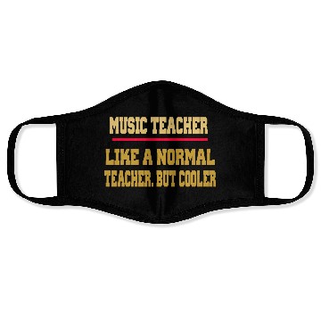 Discover MUSIC TEACHER GIFT Face Masks
