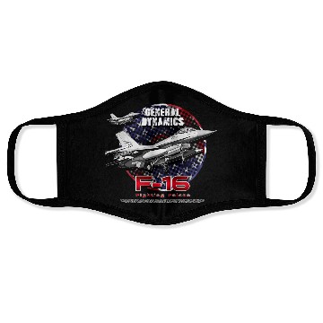 Discover F-16 Fighting Falcon General Dynamics Fighter Jet Face Masks