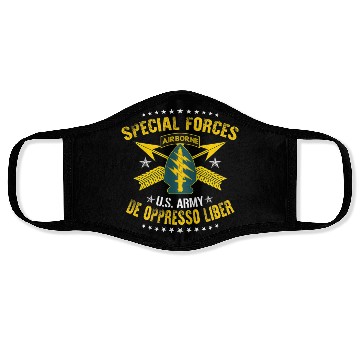 Discover US Army Special Forces De Oppresso Liber Face Masks