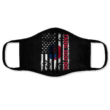 Discover Tang Soo Do Karate Martial Arts Training Korean Fl Face Masks
