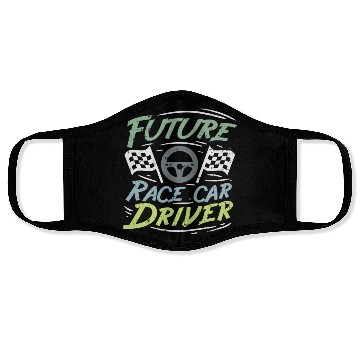 Discover Future Race Car Driver Kids Racing Driver Gift Face Masks