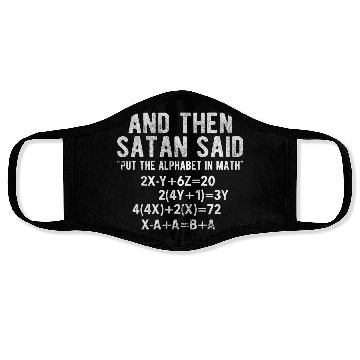 Discover Math Teacher Face Masks