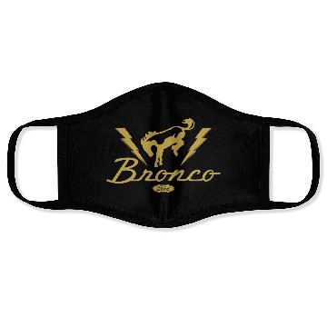 Discover Ford Bronco Lightning Bronco Face Masks