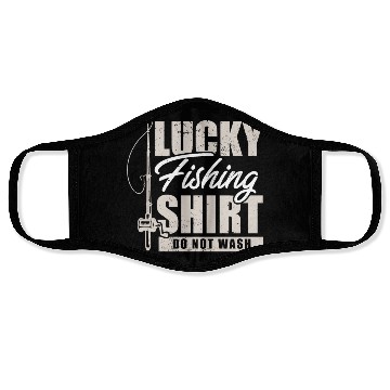 Discover Fisherman I Fishing I Lucky Fishing Face Masks Do Not