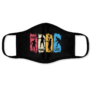 Discover Ping Pong Lovers - Table Tennis - Ping Pong Saying Face Masks