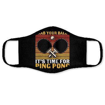 Discover Ping Pong Lovers - Table Tennis - Ping Pong Saying Face Masks