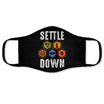 Discover Settle Down Board Game Night Settle Trade Build Face Masks