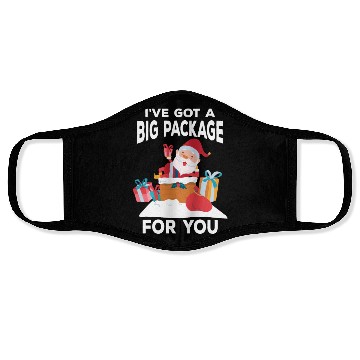 Discover I've Got A Big Package For You Funny Christmas Face Masks