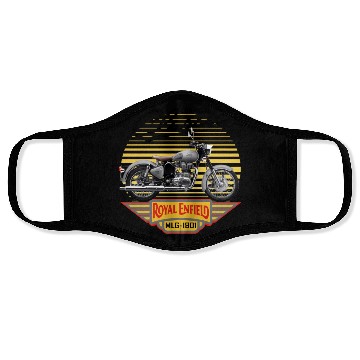 Discover Royal Enfield CLASSIC GUN METAL Face Masks
