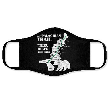 Discover Thruh Hiker, Appalachian Trail - US Trail Face Masks