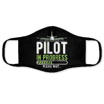 Discover Pilot Loading Airplane Funny Pilots Face Masks