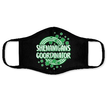 Discover St. Patricks Day Face Masks, Shenanigans Coordinator,