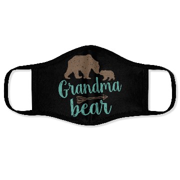 Discover Cute Grandma Bear Matching Family Face Masks