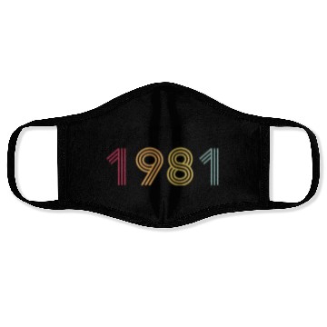 Discover Vintage 1981 Face Masks