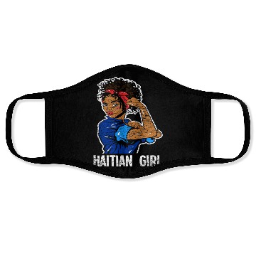 Discover Haiti Girl Caribbean Face Masks