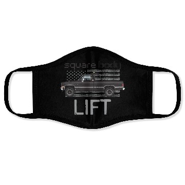 Discover Square Body Lift Black Face Masks